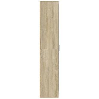Berkfield Home Highboard Sonoma Oak 70x35x180 cm Engineered Wood in Light Tan | Size: 70 x 35 x 180 cm