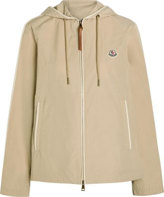 Moncler Sarracenia Hooded Shell Jacket - Beige - 4 (UK 16 / XL)