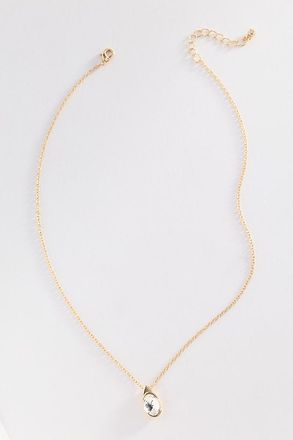 Anthropologie Delicate Bezel Necklace