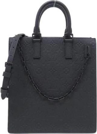 Louis Vuitton Pre-owned Sac Plat Messenger Taurillon Monogram Schoudertas - Dames - Vintage Shopper - Zwart - ONE Size - Leer - Vintage