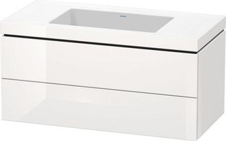 Duravit Duravit - Lavamanos L-cube Con Base Mural, 100x48 Cm, 2 Cajones