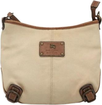 Burberry Pre-owned Cross Body Bags, female, Beige, Size: ONE SIZE Pre-owned Blue label shoulder bag