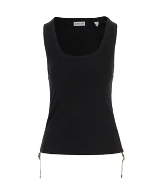 Burberry Black Scoop Neck Top
