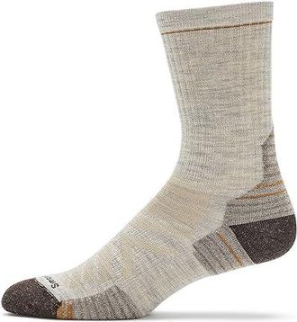 Smartwool Hike Targeted Cushion Mid Crew Socks Mens Crew Cut Socks Shoes Ash : LG (Mens Shoe 9-11.5), Merino/Mesh/Nylon