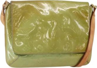 Louis Vuitton Pre-owned Vintage Cross Body Bag - Dames - Vintage Schoudertas - Groen - ONE Size - Leer - Vintage