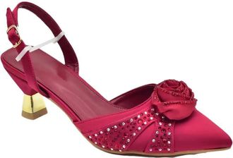 Generic Womens Wedding Stiletto High Heel Shoes and Evening Handbag Set Sparkly Rhinestone Handmade Flowers Decoration