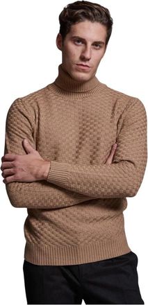 Altea Merino Turtleneck Sweater - Heren - Coltruien - Bruin - 2XL - Truien & Vesten