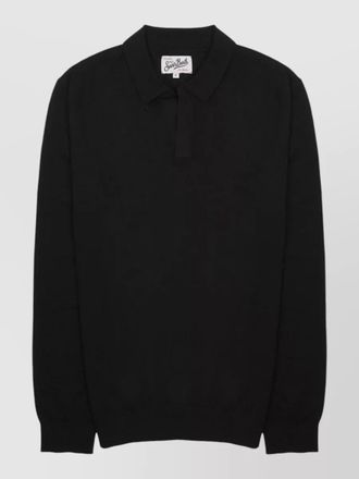 MC2 Saint Barth polo collar long sleeve knit shirt