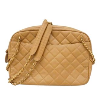 Chanel Pre-owned Cross Body Bags, female, Brown, Size: ONE SIZE Pre-owned Vintage Shoulder Bag