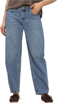 MY ESSENTIAL WARDROBE Baloomw 139 High Barrel Jeans - Dames - Jeans - Blauw - Maat: W28