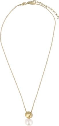 Ferragamo Sculptural Pendant Faux Pearl Necklace