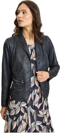 In Front Blazer - - Jackets - Donna - Nero - S