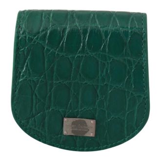 Dolce & Gabbana Heren, Accessoires, Groen, Maat: ONE Size Leer