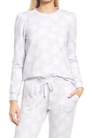 Gibsonlook Puff Sleeve Sweatshirt in Darcy Floral at Nordstrom Rack, Size Xx-Small