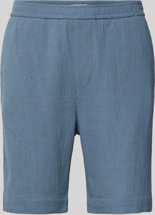 Selected Regular Fit Shorts aus reiner Baumwolle Modell REGCAL in Rauchblau, Gr&ouml;&szlig;e XXL