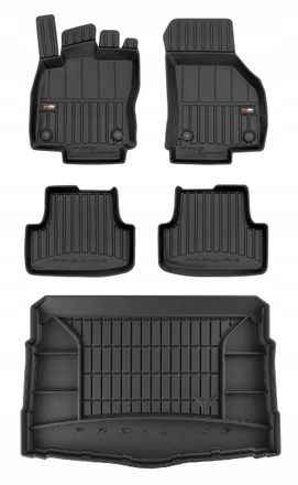 OEM Juego De Alfombrillas De Goma 3d Para Vw Golf 8 Hb Desde 2019 En Adelante