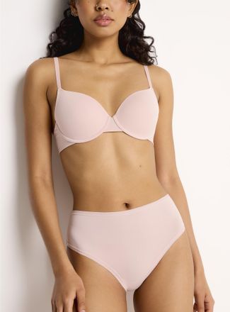 Miiyu Womens Microfibre high-waist elastic-trim bikini panty Recycled nylon