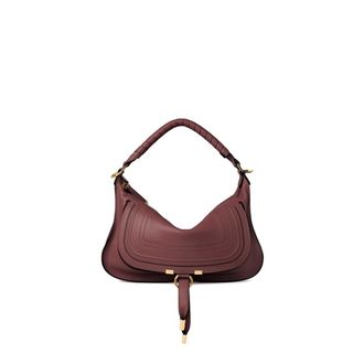 Chlo&eacute; Small Marcie Shoulder Bag - female - Chlo&eacute; - Shoulder Bags - Purple - ONE SIZE - Bags