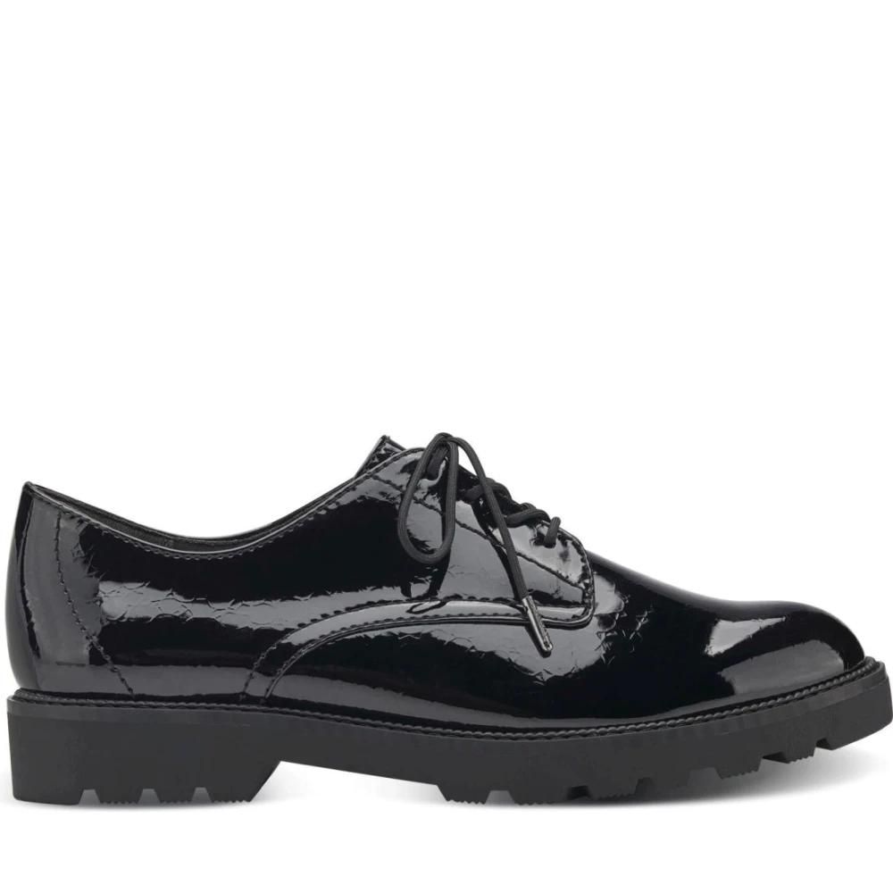 Derbies Tamaris Pour Femme - Couleur Bordeaux, Taille 37 EU - Synthétique Souple Avec Fermeture Élastique
