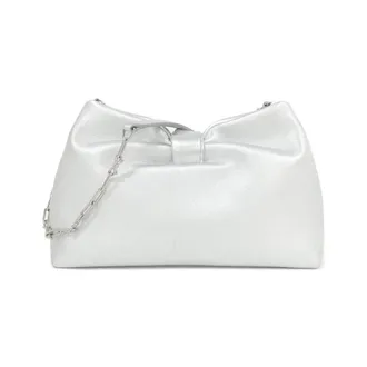 Dior Silver Leather Clutch Bag (Pre-Owned)