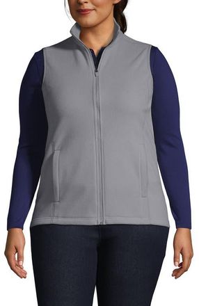 Lands End Thermacheck 100 Fleece Vest in Harbor Gray at Nordstrom, Size 1X