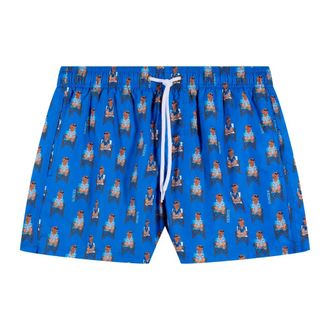 Sundek Badmode, Heren, Blauw, XL, Lucht Over Boardshorts