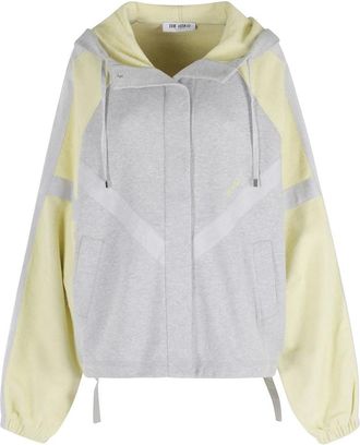 The Attico Zip-throughs, female, Multicolor, Size: S Cotton Hooded Sweatshirt