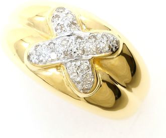 C&A White Gold Yellow Gold Yellow Gold (18K) White Gold (18K) Band Ring (Pre-Owned)