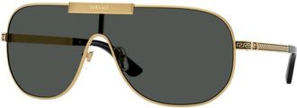 Versace Ladies Black Square Sunglasses VE2293 1002/87