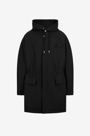 Jacquemus Parka aus technischem Canvas mit Kapuze La Parka Marrone