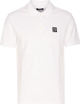 Balmain Embroidered Pb Logo Polo