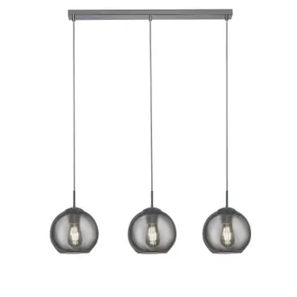 Searchlight Lampadario Contemporaneo Balls Acciaio Cromo Fum&egrave; 3 Luci E14