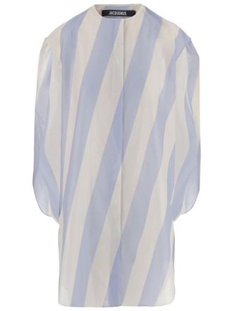 Jacquemus Cotton Shirt With Striped Pattern