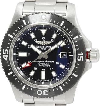 Breitling Pre-owned Superocean Roestvrij staal Horloge - Heren - Vintage Horloges - Zwart - ONE Size - Vintage