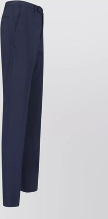 Incotex straight trousers belt loops back pockets