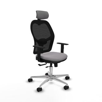 Piqueras y Crespo Silla De Oficina Piqueras Y Crespo Jorquera Gris Similpiel