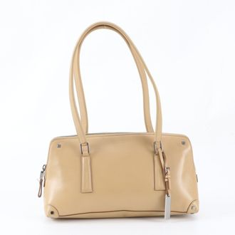 Gucci Brown Leather Handbag Shoulder Bag Tote Bag (Pre-Owned)