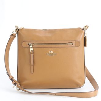 Coach Brown Leather Handbag Shoulder Bag Tote Bag (Pre-Owned)