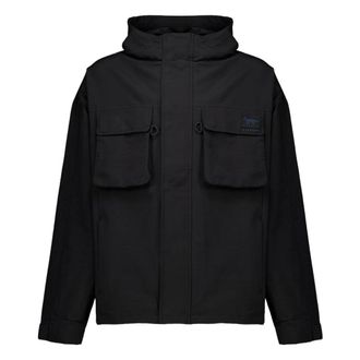 Maison Kitsun&eacute; Giacca con cappuccio dal taglio dritto - - Sport - Uomo - Nero - L