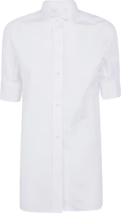 Maison Margiela Dames, Blouses & Shirts, Wit, Maat: XS Katoen