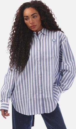 HUGO BOSS Womens Elisana_B Blouse - Blue - Size: 10