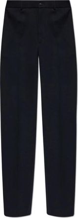 Moncler Cotton Blend Tailored Pants - Heren - Straight fit broeken - Blauw - M - Katoen - Broeken