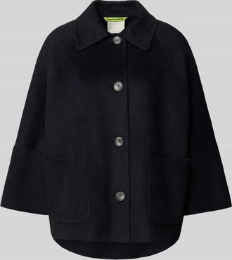 Fuchs Schmitt Relaxed Fit Jacke aus Woll-Mix mit Umlegekragen in Marine, Gr&ouml;&szlig;e 34