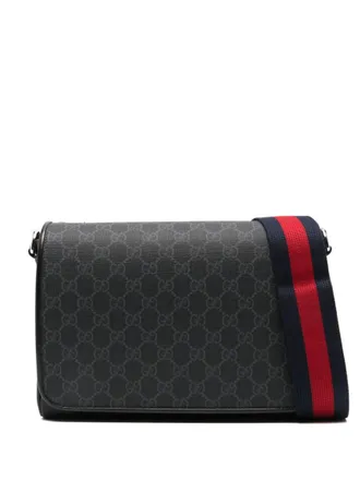 Gucci Black GG Medium Crossbody Bag
