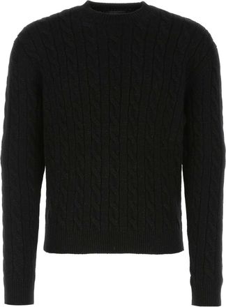 Prada Black Wool Blend Sweater