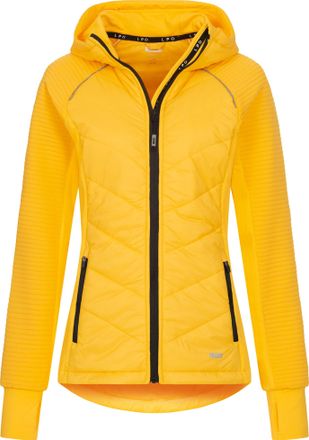 Deproc Strickfleecejacke DEPROC ACTIVE ELMCOURT WOMEN, Damen, Gr. 54 (XXL), gelb, 100% Polyester, figurbetont, gerader Abschluss mit innenliegendem Gummizug,