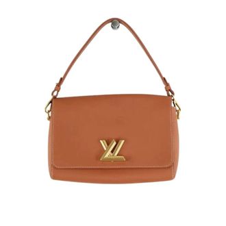 Louis Vuitton Pre-owned Kalfsleer Soft Twist Schoudertas - Dames - Pre-owned - Bruin - Maat: ONE Size Leer