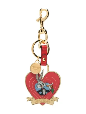 Moschino Bugs Bunny keyring - women - Metal - One Size - Red