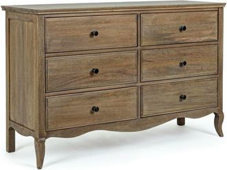 Hellin C&oacute;moda Cl&aacute;sica De 6 Cajones Domitille