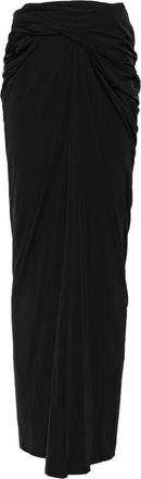 Entire studios Interlock Ruched Draped Maxi Skirt